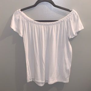 White off the shoulder top
